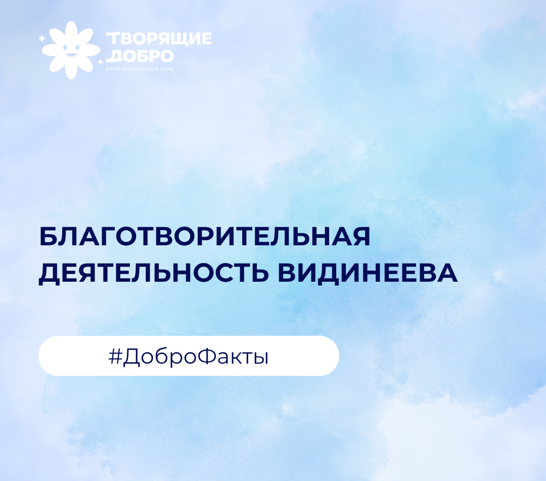 Благотворительная деятельность Видинеева