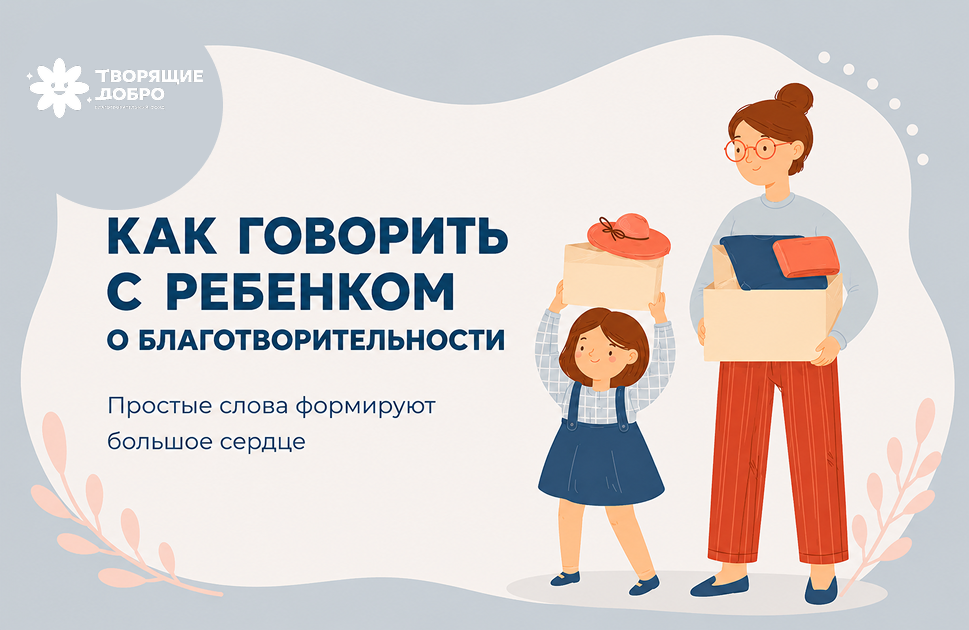 Как говорить с ребёнком о благотворительности